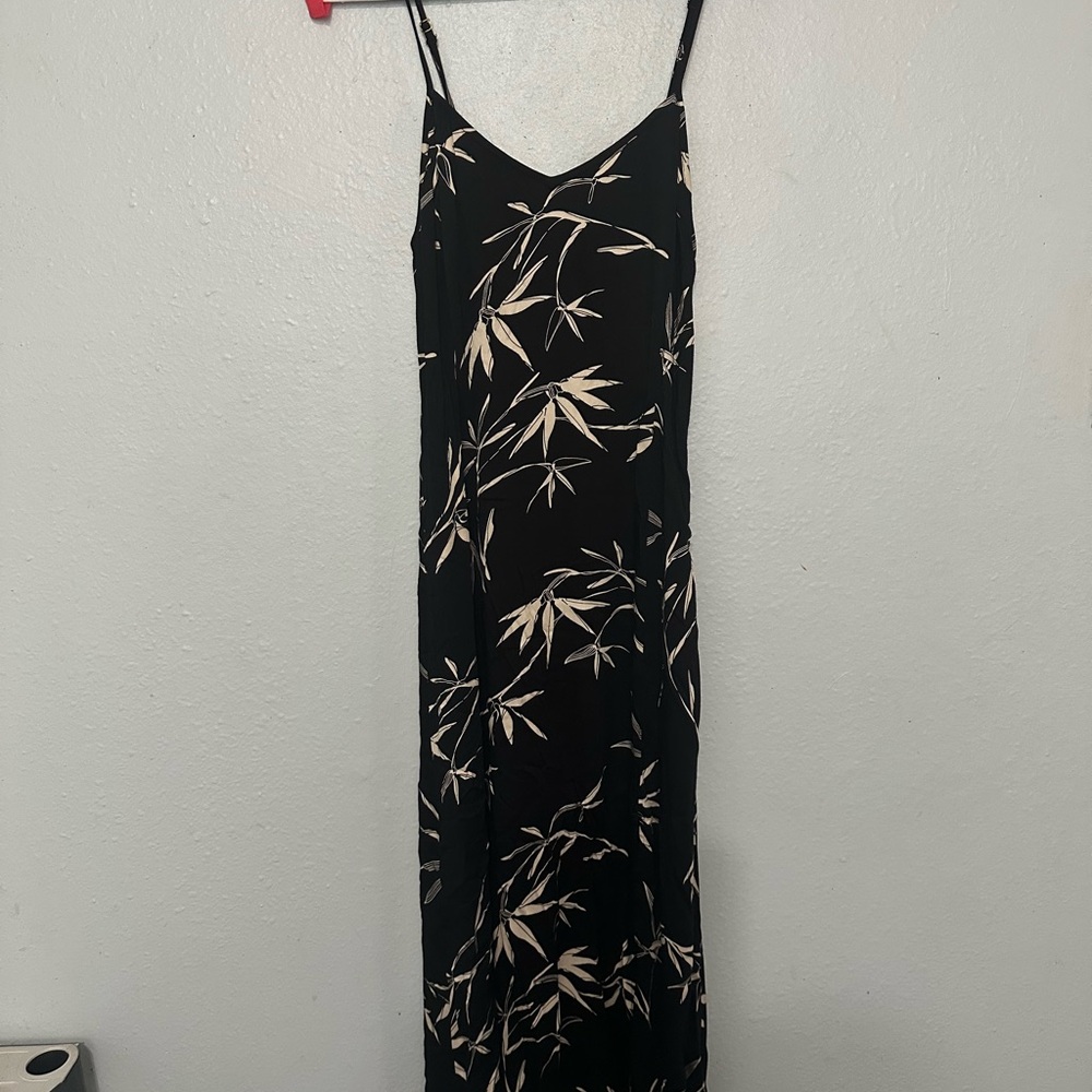 Saltwater LUXE Black and White Spaghetti Strap Maxi Dress